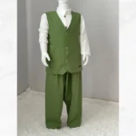 Açık Yeşil Ekoseli 2'li Takım Set (2)