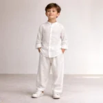 Beyaz Gömlek Beyaz Şalvar 2'li Hac Takımı