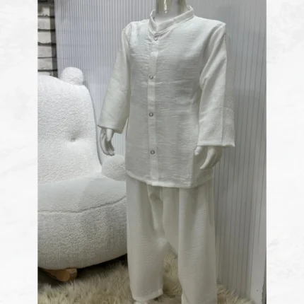 Bej Gömlek Bej Şalvar 2'li Hac Takımı