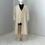 Bej Yelek Şalvar Siyah Gömlek Cübbe 4'lü takım Seti (2)