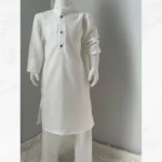 Beyaz Uzun Gömlek Beyaz Şalvar 2'li Umre Takımı - Görsel 2