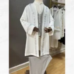 Gümüş Şerit İşlemeli Cübbe - Görsel 3