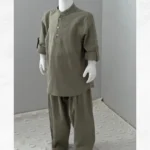 Haki Gömlek Haki Şalvar 2'li Umre Takımı - Görsel 3