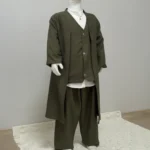 Haki Yelek Şalvar Gömlek Cübbe 4'lü Takım Seti 12