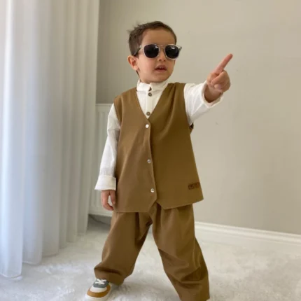 Kahve Tonlu 2'li Takım Set