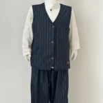 Lacivert Çizgili 3'lü Takım Set