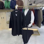 Siyah Yelek Şalvar Gömlek Cübbe 4'lü Takım Seti 1 (2)