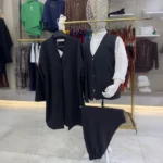 Siyah Yelek Şalvar Gömlek Cübbe 4'lü Takım Seti 1 (3)