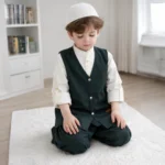 Yeşil Ekoseli 3'lü Takım Set